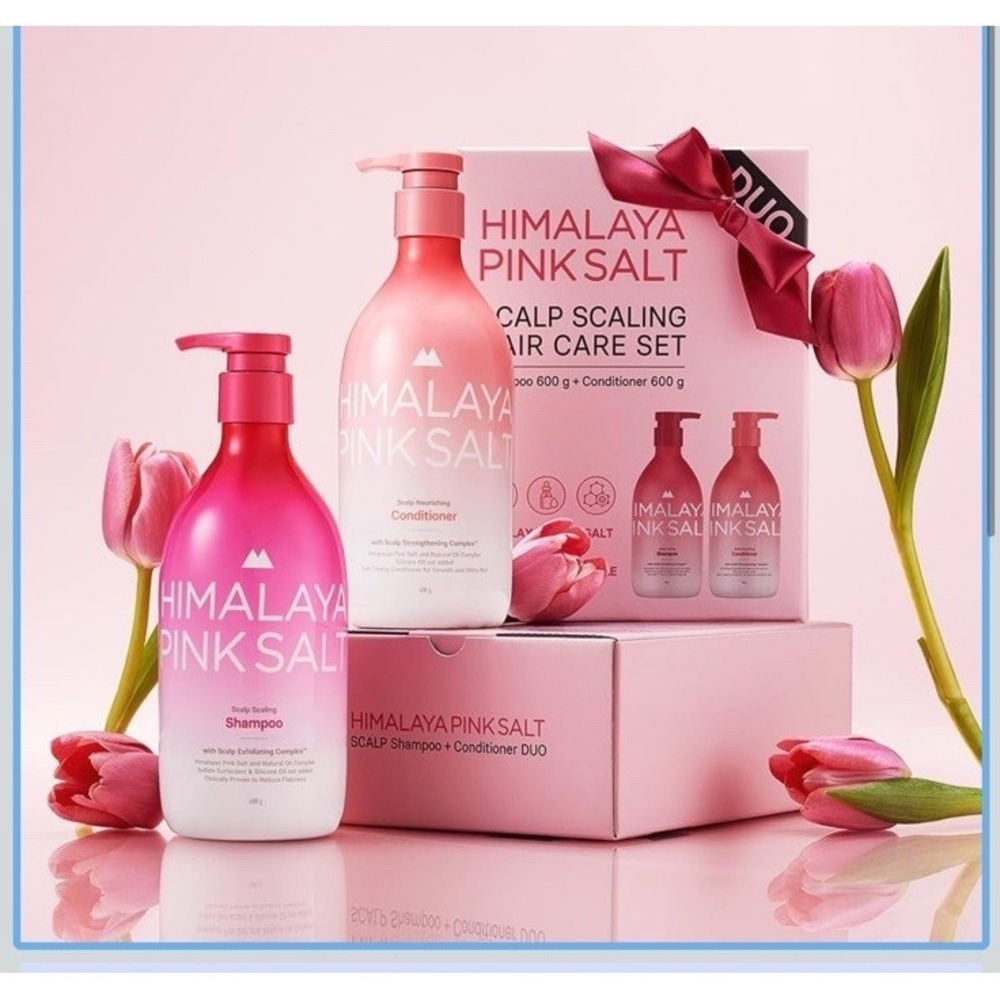 Himalaya Pink Salt Scalp Scaling Hair Care Set Duo